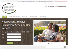 Tablet Screenshot of bellevuefamilychiro.com